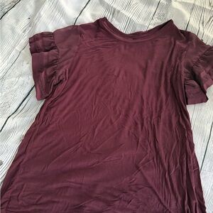 Time and Tru Deep Red Tee XL/Soft Material